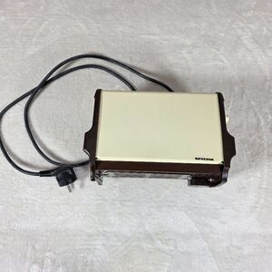 Vintage Severin 2 Slice Toaster International Plug Germany Made Beige/Brown 220V